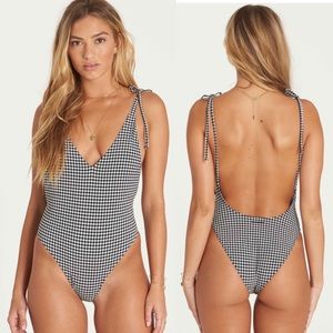 Billabong Surf Check One Piece Swimsuit NWT